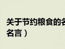 關(guān)于節(jié)約糧食的名言有哪些(關(guān)于節(jié)約糧食的名言) 關(guān)于節(jié)約糧食的名言有哪些(關(guān)于節(jié)約糧食的名言)