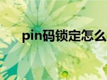 pin碼鎖定怎么辦（pin碼被鎖怎么辦）