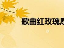 歌曲紅玫瑰原唱（紅玫瑰的歌詞）