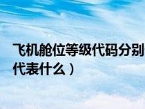 飛機(jī)艙位等級(jí)代碼分別代表什么W（飛機(jī)艙位等級(jí)代碼分別代表什么）