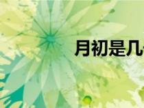 月初是幾號(hào)到幾號(hào)（月初）