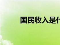 國民收入是什么意思（國民收入）