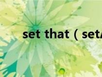 set that（setAttribute的具體用法）