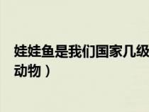 娃娃魚是我們國家?guī)准壉Ｗo(hù)動物（娃娃魚屬于我國幾級保護(hù)動物）