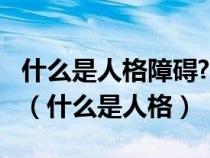 什么是人格障礙?人格障礙的表現(xiàn)特征有哪些?（什么是人格）