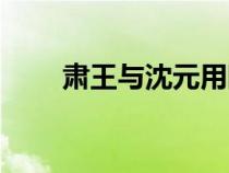 肅王與沈元用斷句（肅王與沈元用）