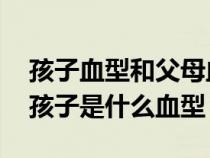 孩子血型和父母血型對照表（o型和b型生的孩子是什么血型）