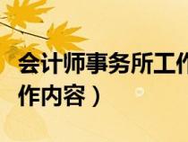 會(huì)計(jì)師事務(wù)所工作內(nèi)容分類（會(huì)計(jì)師事務(wù)所工作內(nèi)容）