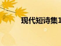 現(xiàn)代短詩集100首（現(xiàn)代短詩集）