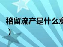 稽留流產(chǎn)是什么意思?。ɑ袅鳟a(chǎn)是什么意思）