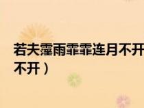 若夫霪雨霏霏連月不開的若夫什么意思（若夫霪雨霏霏連月不開）