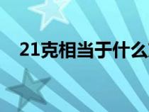 21克相當(dāng)于什么東西（21克是什么意思）