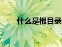 什么是根目錄覆蓋（什么是根目錄）