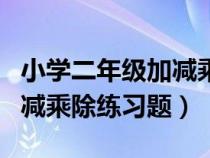 小學(xué)二年級加減乘除題目(小學(xué)二年級數(shù)學(xué)加減乘除練習(xí)題) 小學(xué)二年級加減乘除題目(小學(xué)二年級數(shù)學(xué)加減乘除練習(xí)題)