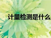 計量檢測是什么行業(yè)（計量檢測是什么）