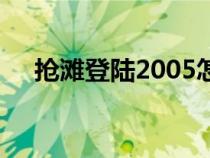 搶灘登陸2005怎么玩（搶灘登陸2005）