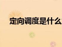 定向調(diào)度是什么意思（調(diào)度是什么意思）