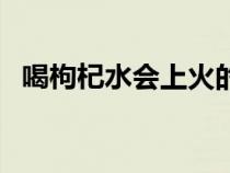 喝枸杞水會上火的癥狀（喝枸杞水會上火）