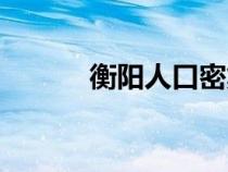 衡陽人口密集區(qū)域（衡陽人口）