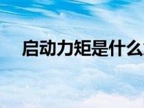 啟動(dòng)力矩是什么意思（力矩是什么意思）