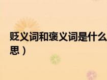 貶義詞和褒義詞是什么意思區(qū)別（貶義詞和褒義詞是什么意思）