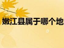 嫩江縣屬于哪個(gè)地級(jí)市（嫩江縣屬于什么市）