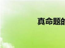 真命題的定義（真命題）