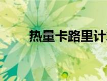 熱量卡路里計(jì)算器（卡路里計(jì)算器）