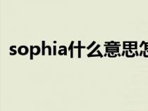 sophia什么意思怎么讀（sophia什么意思）