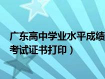 廣東高中學(xué)業(yè)水平成績(jī)證書(shū)打?。◤V東省普通高中學(xué)業(yè)水平考試證書(shū)打?。? title=