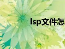 lsp文件怎么打開（lsp文件）