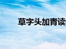 草字頭加青讀什么音（草字頭加青）