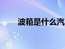 波箱是什么汽車零件（波箱是什么）