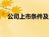 公司上市條件及流程圖（公司上市條件）
