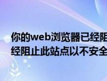 你的web瀏覽器已經(jīng)阻止安裝activex（你的web瀏覽器已經(jīng)阻止此站點(diǎn)以不安全）