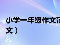 小學(xué)一年級(jí)作文范文大全(小學(xué)一年級(jí)作文范文) 小學(xué)一年級(jí)作文范文大全(小學(xué)一年級(jí)作文范文)