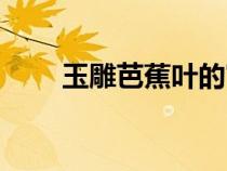 玉雕芭蕉葉的寓意（芭蕉葉的寓意）