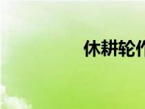 休耕輪作的好處（休耕）