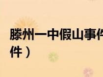 滕州一中假山事件處理結(jié)果（滕州一中假山事件）