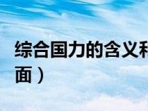 綜合國力的含義和內容（綜合國力包括哪些方面）