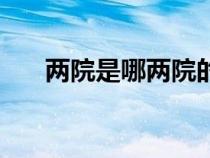 兩院是哪兩院的簡稱（兩院是哪兩院）