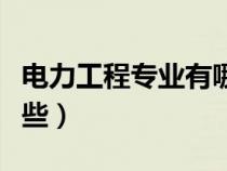 電力工程專業(yè)有哪些專業(yè)（電力工程專業(yè)有哪些）