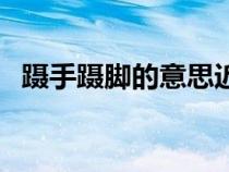 躡手躡腳的意思近義詞（躡手躡腳的意思）