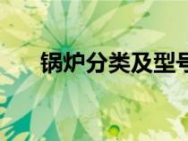 鍋爐分類及型號表示方法（鍋爐分類）