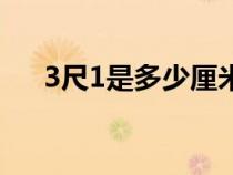 3尺1是多少厘米長（3尺1是多少厘米）