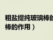 粗鹽提純玻璃棒的作用依次是（粗鹽提純玻璃棒的作用）