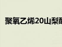 聚氧乙烯20山梨醇酐單油酸酯（聚氧乙烯）