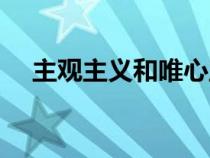 主觀主義和唯心主義的區(qū)別（主觀主義）