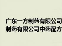 廣東一方制藥有限公司中藥配方顆粒調(diào)劑專用盒（廣東一方制藥有限公司中藥配方顆粒）