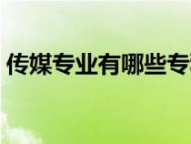 傳媒專業(yè)有哪些?？茖W校（傳媒專業(yè)有哪些）